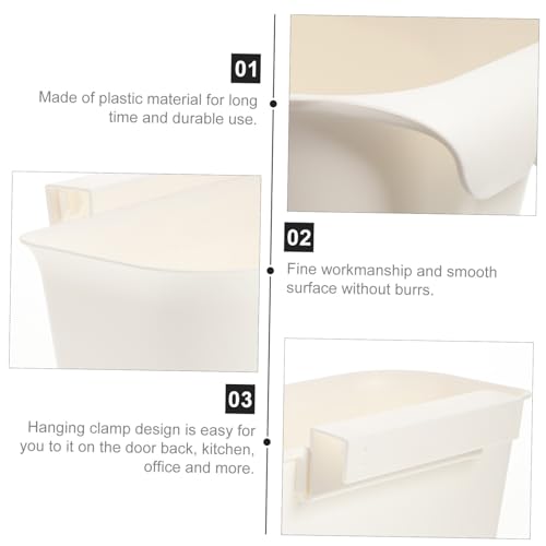 Caneca de basura rectangular colgante para espacio ahorrado miniatura 3