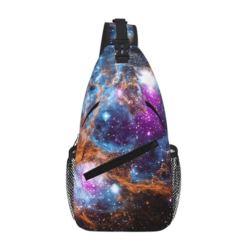 Sac à bandoulière galaxie univers idéal pour randonnée et quotidien