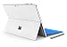 Herngee Surface Carbon Fiber Texture Protective Decal Skin Protector PVC Skin Stickers Cover Stickers Compatible with Surface Pro 4 / New Surface Pro 2017, Color White