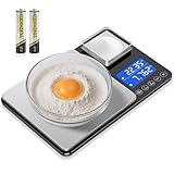 KUAIVO Kitchen Scales, 15 kg Max / 0.01 g Precision Dual-Range Food Scales with Accumulation, Tare Function, 7 Units, Digital Kitchen Scales for Cooking and Bread Baking, Batteries Included