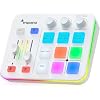 MAONO Gaming Audio Mixer, Audio Interface with Pro-preamp, RGB, Bluetooth, 48V Phantom Power for Live Streaming, Podcasting, Content Create, Gaming MaonoCaster G1 NEO (White)