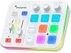 MAONO Gaming Audio Mixer, Audio Interface with Pro-preamp, RGB, Bluetooth, 48V Phantom Power for Live Streaming, Podcasting, Content Create, Gaming MaonoCaster G1 NEO (White)