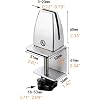 2Pcs Desk Partition Support Bracket Shelf Privacy Screen Clamp Holder Clip Removable Cubicle Panel Extenders Bracket (L-Shaped Black)