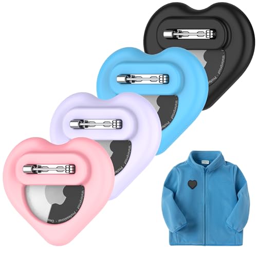 DDJ Air GPS-tracker voor kinderen, verborgen hoes, 4-pack voor Air GPS-tracker houder voor kinderen met onzichtbare pin, anti-verloren, voor kinderen, ouderen, schoenen, bagage, huisdierenkraag