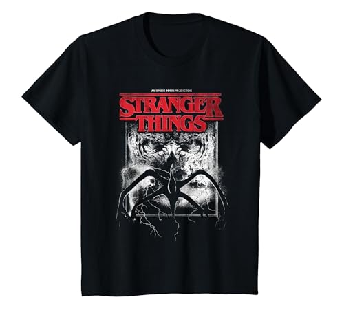 Stranger Things Vecna Mindflayer Poster Camiseta, Niños, Negro, 2 años