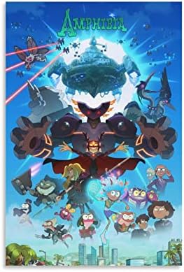 EMPTYZ Amphibia Season 3 Fanart Canvas Art Poster and Canvas Wall Art Living Room Posters Bedroom Painting, Wall Art Picture Print Modern Family Bedroom Decor Posters 12x18inch(30x45cm)