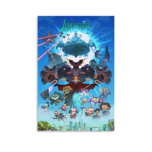 Emptyz Amphibia Season 3 Fanart Canvas Art Poster And Canvas Wall Art Living Room Posters Bedroom Painting, Wall Art Picture Print Modern Family Bedroom Decor Posters 12X18Inch(30X45Cm) #TOP1