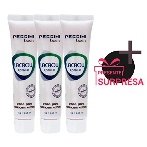 3 Lacrou Justinha Adstringente Feminino Sempre Virgem 15g + Brinde