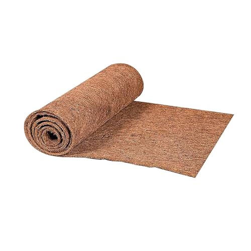 Generic - Rouleau de Revêtement en Fibre de Coco de 50 x 200 cm, Tapis de Culture pour Panier Suspendu, Tapis de Culture en Fibre de Coco pour Patio,...