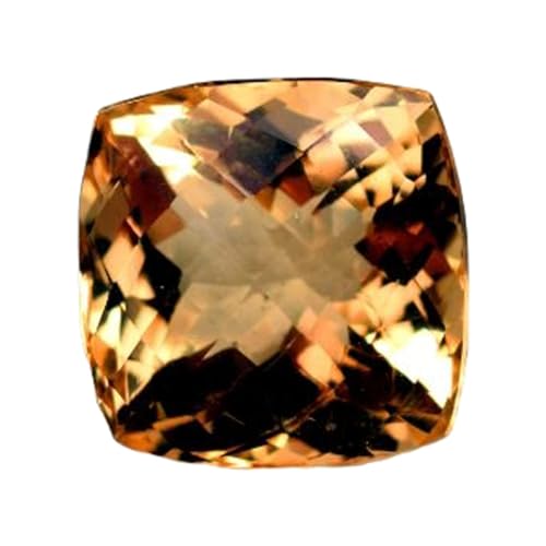 Citrine naturelle coussin pierre précieuse facettes pour fabrication bijoux bague