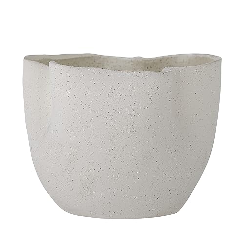 Bloomingville Sanam - Maceta de gres, color blanco
