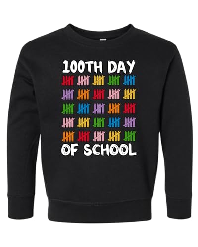 Wild Bobby 100th Day of School Cute Counting Pencils School Toddler Fleece