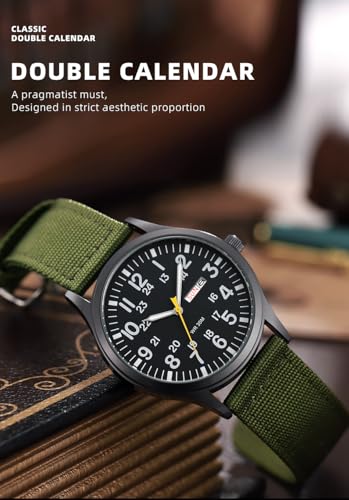 Image of Gosasa Unisex Military Watches Sport Textile Nylon Strap Stylish Men Watch Luminous Fashion Watches Analog Display Quartz Waterproof Casual Wristwatch