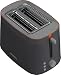 Grundig - TA 5320 Toaster - 7 Bräunungsstufen, 2 Röstfächer - 800 Watt Leistung, Auftau-Funktion, Krümelschublade - Edelstahl-Gehäuse - 20 x 30 x 18 cm - Grau/Terracotta