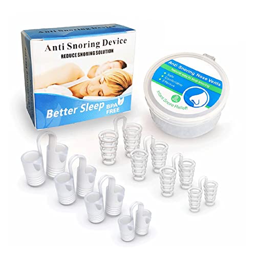 Mibee 8 PCS/Set Snoring Solution Anti-Snoring Devices Snore Stopper Nose Vents Dilatadores nasais pa