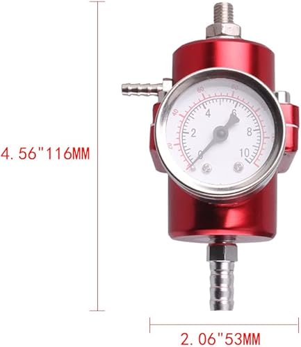 Miniatura 7 de Kit universal de regulador de presión de combustible ajustable, regulador de combustible de aluminio, regulador de presión de inyección de aceite de