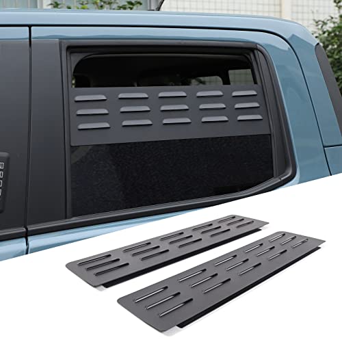 CHEAYAR Cab Window Vent Screen Insert Compatible with Ford Maverick 2022 2023, Aluminum Side Window Louvers Air Vent Cover Accessories