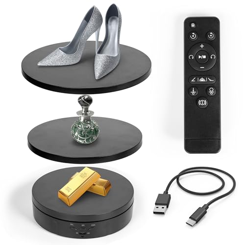 PYZIVISJH Remote control Motorized Rotating Display stand - 360&deg; Electric Rotating Platform...