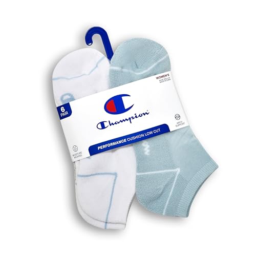 Image of Champion Women's Low Cut Beathable Moisture-Wicking Athletic Socks (6-Pack)