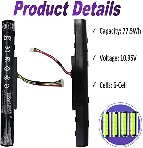 Batterie AS16A5K pour Acer Aspire E15 E5-575G et E5-475 de 2600mAh - 3