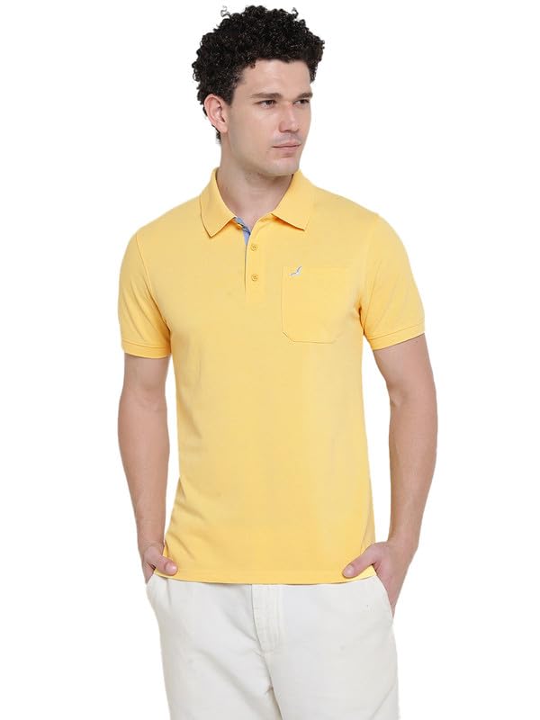 Image of AMERICAN CREW Polo Collar T-Shirt for Men with Pocket