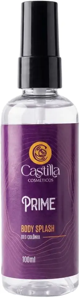Body Splash Prime Masculino Castilla Cosméticos Deo Colônia 100mL Cítrico Refrescante Sofisticado