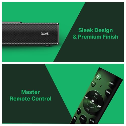 Image of Boat Aavante 2.2 800, 80W Signature Sound, 2.2 CH Built-in Subwoofer, Multi Port, EQs, Back-Lit Touch Controls, Remote, Bluetooth Sound bar, Home Theatre Soundbar Speaker (Premium Black)