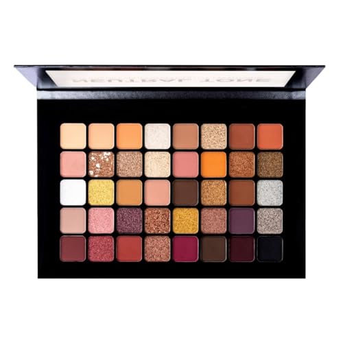 EUROPE GIRL 40 Colour Shimmery Eyeshadow Palette- Neutral Tone, Multicolor