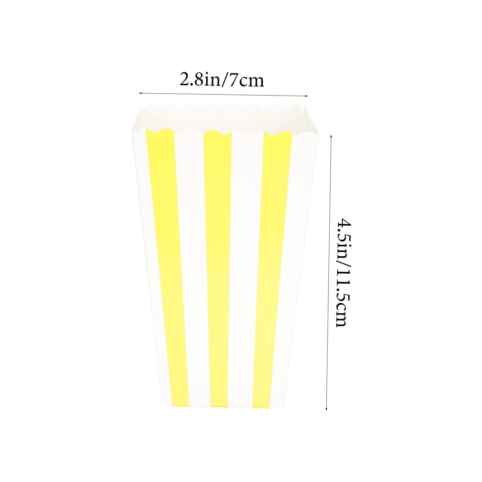Alipis 60Pcs Popcorn Paper Boxes for Parties Cute Striped Snack Containers for DIY Treats and Movie Premium Quality Party Essentials