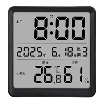 Waterproof Watch for Bath, Digital Waterproof, Thermometer/Hygrometer with Timer, Wall Mounted, Large Screen, Tabletop, Bathroom, Washroom, Kitchen, Baby Room, Greenhouse, Basement, Household, Reptile