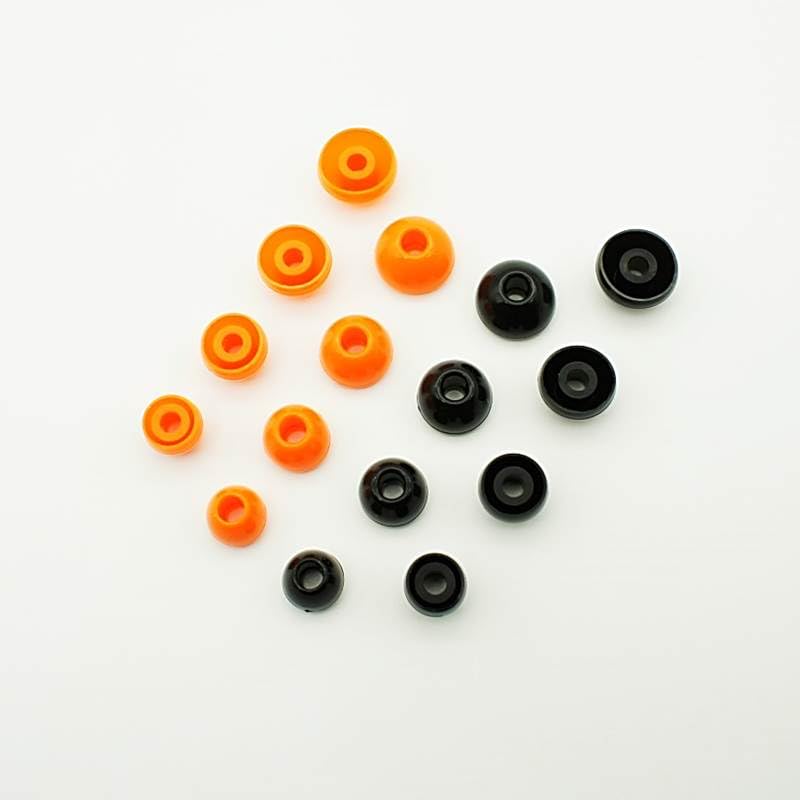 Image of Generic PENON Liqueur O 4.5mm Silicone EARTIPS for in-Ear Monitors (3 Pairs), Orange