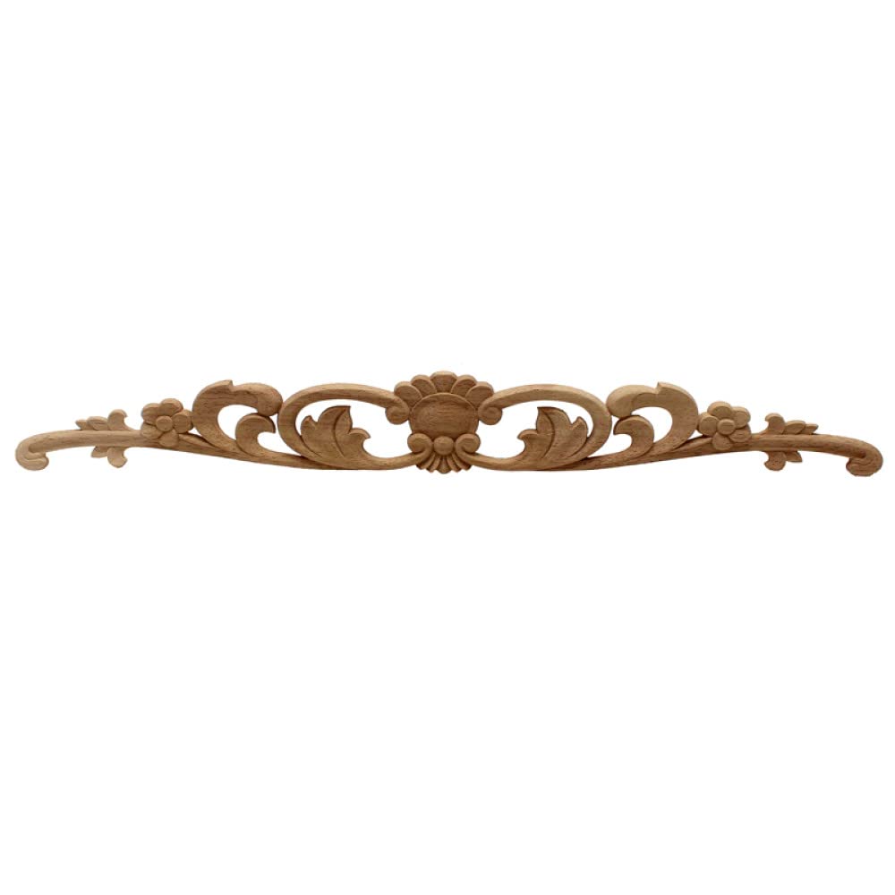 Cadre d'applique en bois sculpté Youther pour porte d'armoire et meuble