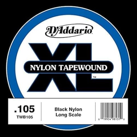 D'Addario Nylon Tape Wound Bass Guitar Single String Cover
