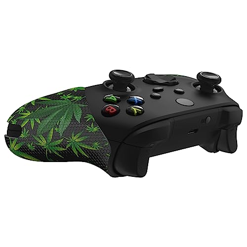 eXtremeRate PlayVital Anti-Slip Sweat-Absorbent Controller Grip for Xbox Core Wireless Controller, Professional Textured Soft Rubber Pads Handle Grips for Xbox Series X/S Controller - Green Weeds by eXtremeRate - Used condition - Image 7