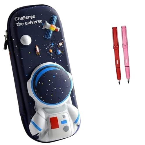 Space Astronaut Theme Pencil Case Large Capacity Pencil Pouch Bag Compass School Pouch Organizer for Students Kids Stylish Pen Holder Pouch Stationery Box|SL_41-image-22