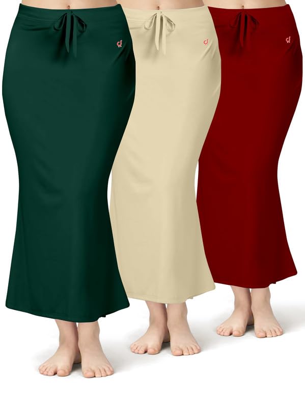 Image of TRENDMALLS Women Saree Shapewear Petticoat for Women, Cotton Blended,Petticoat,Skirts for Women,Shape Wear Dress for Saree Shaper(Combo-Pack)