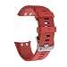 Produktbild JSxhisxnuid Armband für Garmin Forerunner 45, Sport Silikon Ersatzarmband Uhrenarmband Replacement Wechselarmband Watch Band für Garmin Forerunner 45 (Rot)