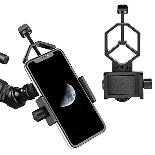 Universal Cell Phone Telescope Adapter Mount Compatible with Binocular Monocular Spotting Scope Telescope