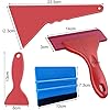 Kit Attrezzi Per Avvolgimento Auto - 6 In 1, Per Pellicole Vinile E Tinte, Con Coltello E Spatole - Foto 8