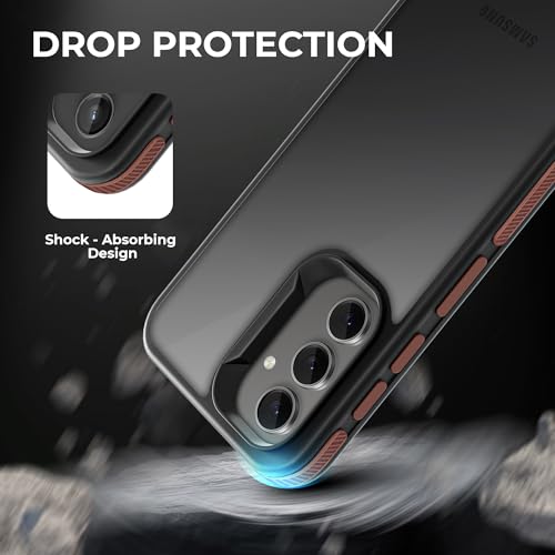 Image of A rtistque Frosted Ultra Matte Back Cover Case for Samsung Galaxy S24 FE 5G | Smooth Sides with Grip | Shockproof TPU Protective Design | Raised Camera Edges | Samsung S24 FE Back Cover - Brown