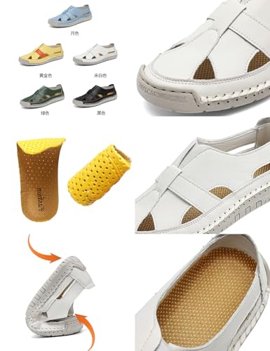 Women's Summer Slip-On Closed Toe Sandals,2025 New Cutout Comfortable Non-slip Orthopedic Outdoor Beach Fisherman Shoes2