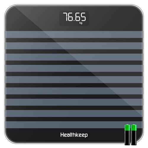 Pèse-personne Électronique, Pese Personnes Balance Numériques avec Technologie Step-On, 5mm Verre...