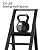 BEFITMACE 6 Step Ladder, Lightweight Folding Step Stool with Convenient Handgrip,Aluminum 330lbs Capacity Step Ladder for Office,Household,Kitchen(Black)