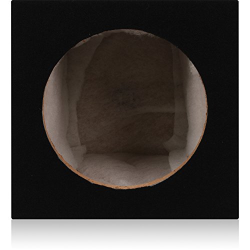 Image of BELVA MDFS10 Single 10 inch Sealed 3 /4 inch MDF Black Carpeted Subwoofer Box /Enclosure (0.77 Cubic ft)