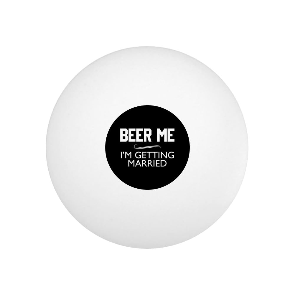 GRAPHICS & MORE Beer Me I'm Getting Married Novelty Table Tennis Ping Pong Ball 12 Pack with Storage Bag