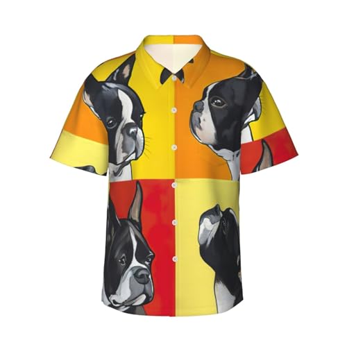 Chemise hawaïenne pour homme imprimé carlin short d'été de plage