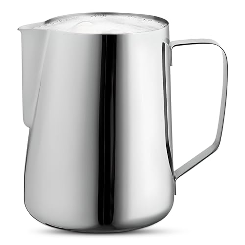 OCS Parts Polished Stainless Steel Frothing Pitchers | 66 Ounce Cup | Commercial Grade Pitchers to Steam and Froth Milk or Cream for Lattes