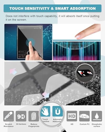 Image of CDEFG for 2024 2025 2026 GMC Acadia Screen Protector 15 inch Tempered Glass | for 2024 2025 2026 GMC Acadia Elevation AT4 Denali Accessories 15-Inch Screen Cover 9H Hardness HD Clear