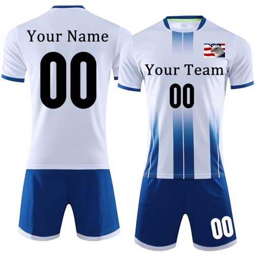Custom Soccer Jersey Sports Team Training Soccer Uniforms Personalized Name Number Logo Soccer Jerseys for Kids Youth Men