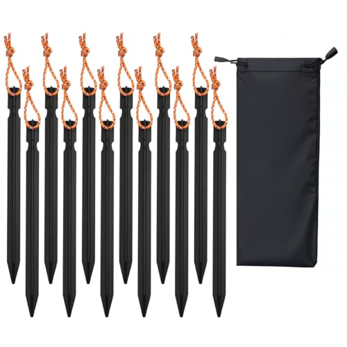 Keovoker 12 Pack Ultralight Aluminum Stakes